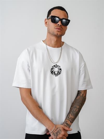 Lıon Of Judah Baskılı Unisex Oversize Kalıp Tişört