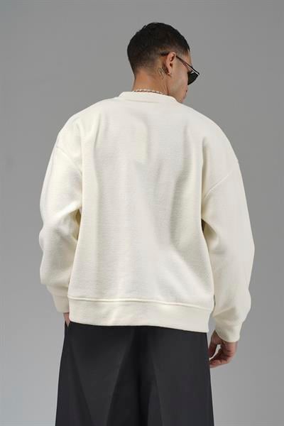 Logo Detaylı Oversize Kalıp Erkek Hırka