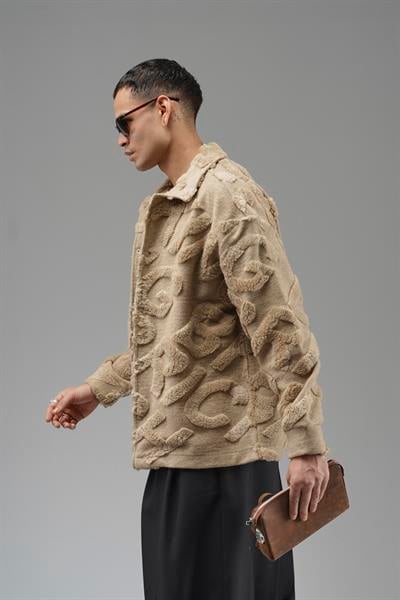 Önü Çıtçıt Kapamalı Kingbrich Yazılı Gömlek Yaka Peluş