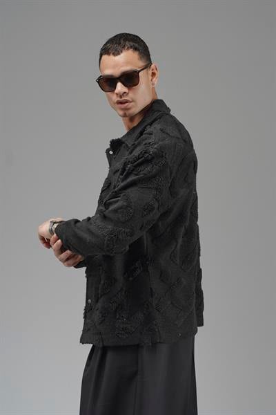 Önü Çıtçıt Kapamalı Kingbrich Yazılı Gömlek Yaka Peluş