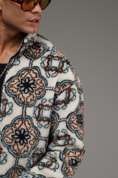 Önü Fermuarlı Kingbrich Yazılı Oversize Kalıp Peluş