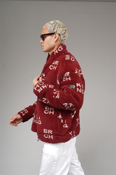 Önü Fermuarlı Kingbrich Yazılı Oversize Kalıp Peluş