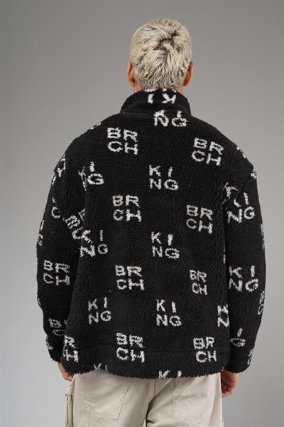 Önü Fermuarlı Kingbrich Yazılı Oversize Kalıp Peluş