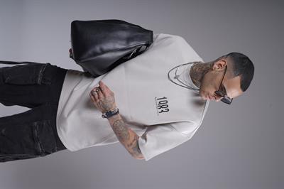Oversize Kalıp 1983 Yazılı Baskılı Unisex Tişört