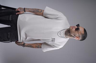 Oversize Kalıp 1983 Yazılı Baskılı Unisex Tişört