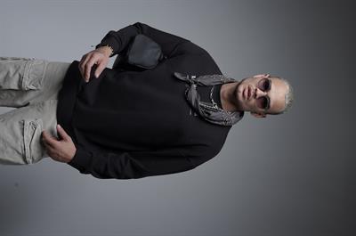 Oversize Kalıp Baskılı Yaka Kol Ribanalı Sweat
