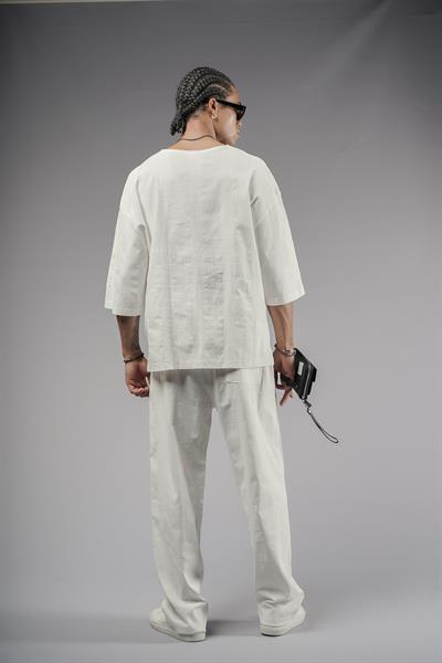 Oversize Kalıp Keten Alt Üst Takım