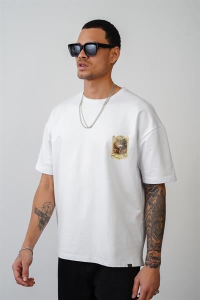 Oversize Kalıp Osmanlı Çarşı Baskılı Unisex Tişört
