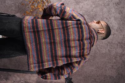 Oversize Kalıp Unisex Cepli Kaşe Oduncu Gömlek
