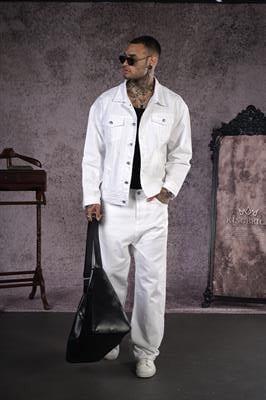 Oversize Kalıp Unisex Kot Ceket
