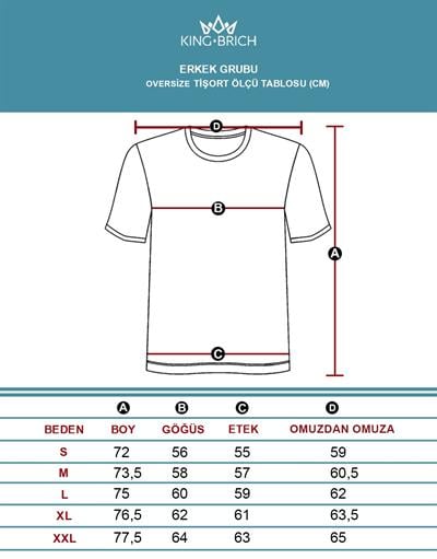 Pis Yaka Oversize Kalıp Reglan Kol Erkek Tişört