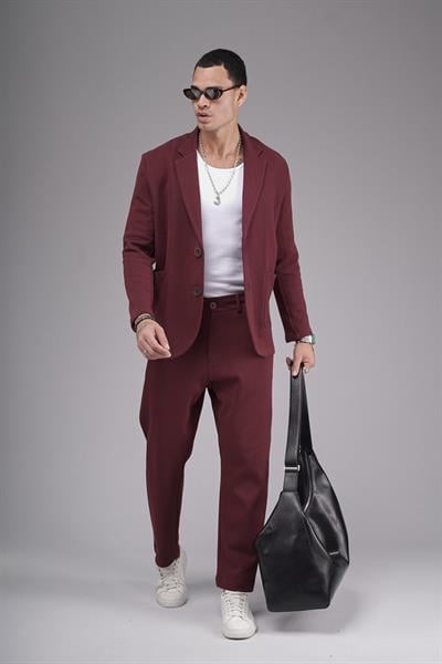 Regular Kalıp Mevsimlik Erkek Blazer Takım