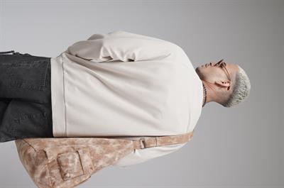 Ribanalı Yaka Reglan Kol Baskılı Oversize Kalıp Sweat