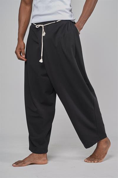 Şalvar Kesim Beli Lastikli Pantolon