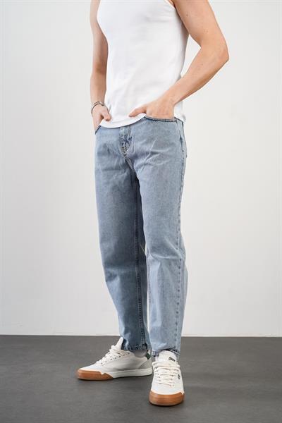 Yüksek Bel Erkek Boyfriend Kot Pantolon