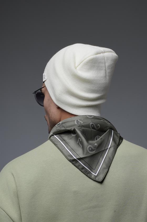 Yandan Etiketli Unisex Düz Bere