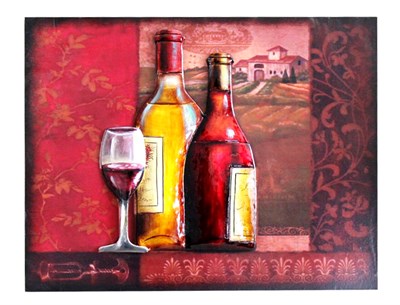 Şarap Duvar Panosu-45x35 cm