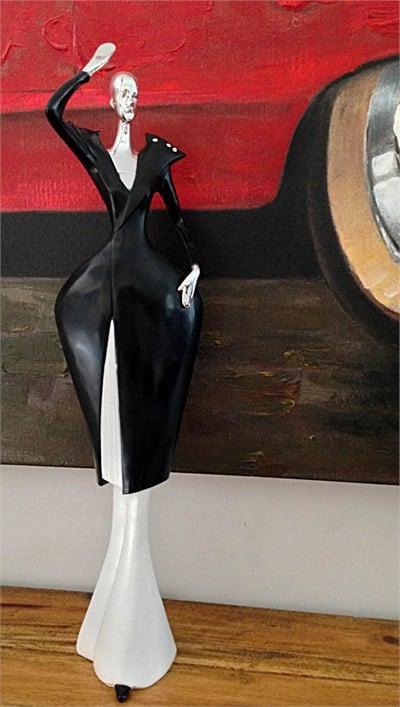 Siyah Beyaz Biblo 60 cm