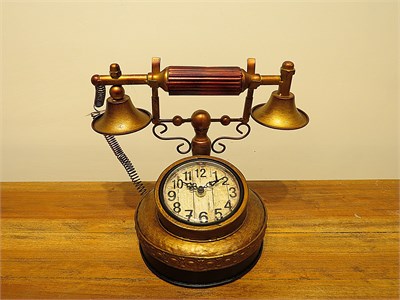 Vintage Telefon Masa Saati
