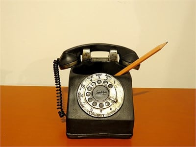 Vintage Telefon Kalemlik