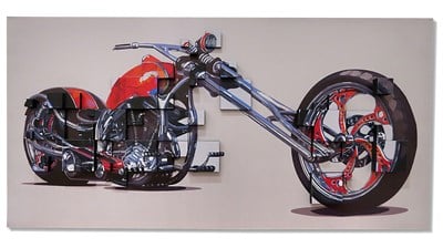 3 Boyutlu Motorsiklet Tablo