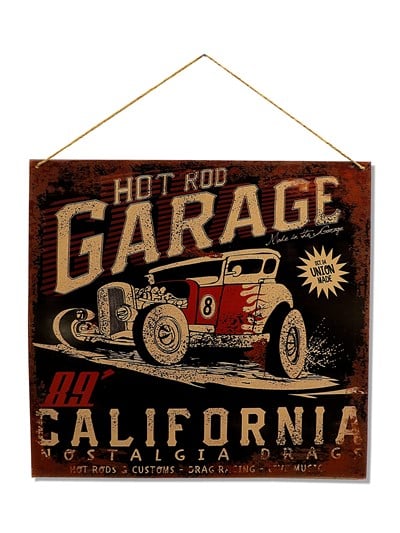 Garage California Duvar Panosu-40x40 cm