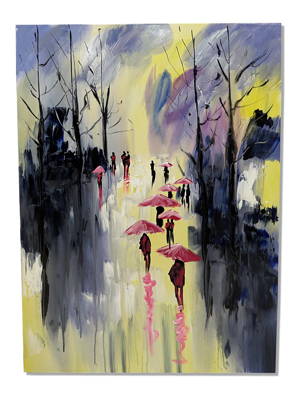 60x90 Yağlı Boya Tablo-Şemsiyeler