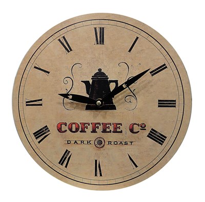 Coffee MDF Duvar Saati