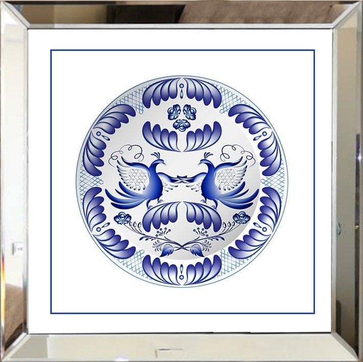 N'CREA HomeKell Simli Ayna Çerçeveli Tablo 50x50
