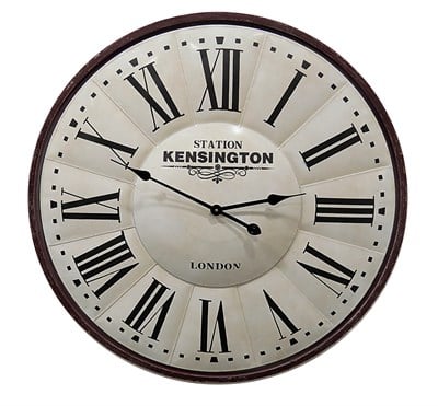 Kensington Çerçeveli Metal Duvar Saati-80 cm