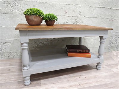 Eskitme Gri Orta Sehpa