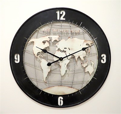 Dünya Haritası Duvar Saati