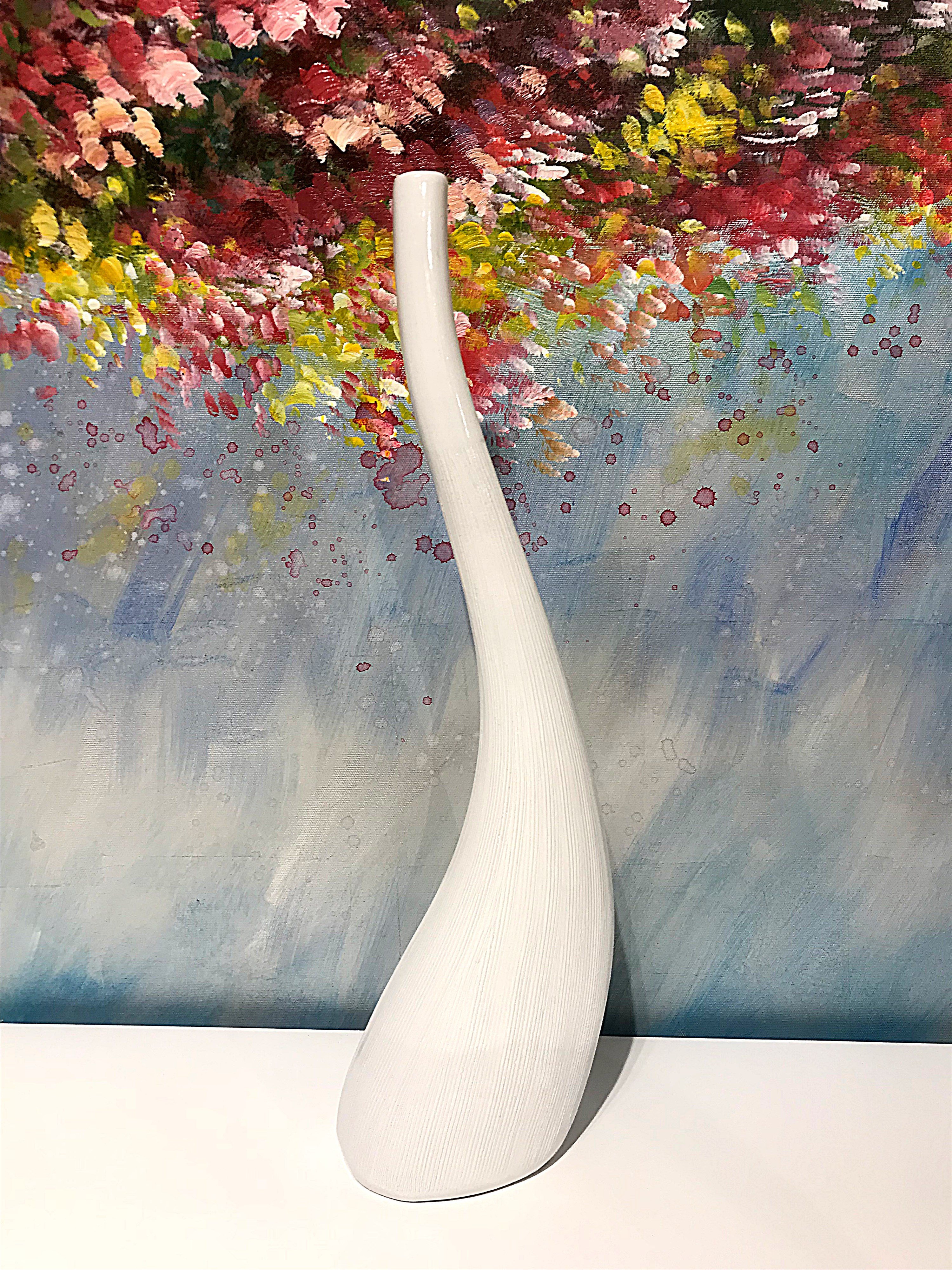 Kıvrımlı Obje Beyaz - 40 cm
