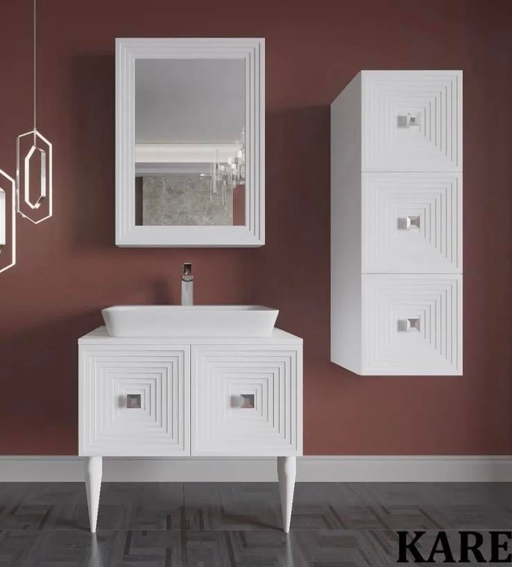 Banyo MobilyasıBanyo MobilyasıKaren Beyaz Banyo Dolabı 80 cm
Banyo DünyamKaren Beyaz Banyo Dolabı 80 cm
