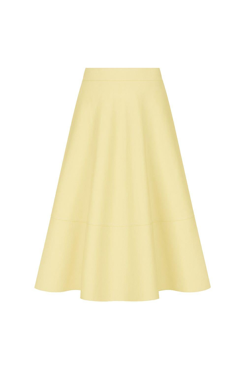 ŞERİTLİ ETEK BUTTER YELLOW