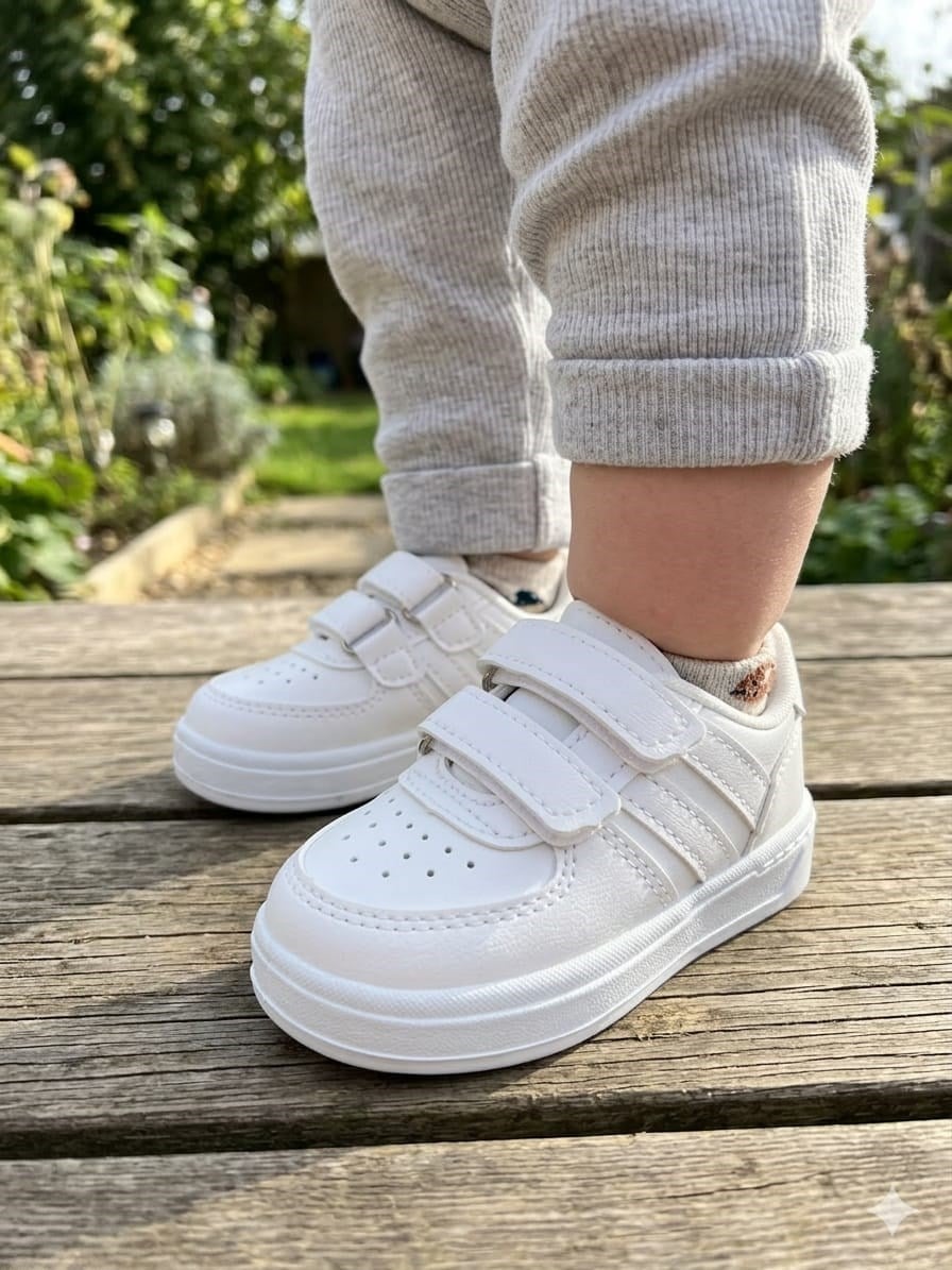 Günlük Unisex Çocuk Cırtlı Işıklı Spor Ayakkabı BNT208