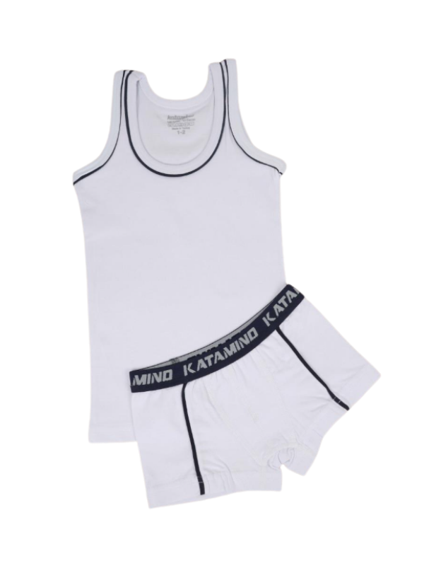 Katamino Erkek Çocuk Pamuklu Atlet Boxer İkili Set 