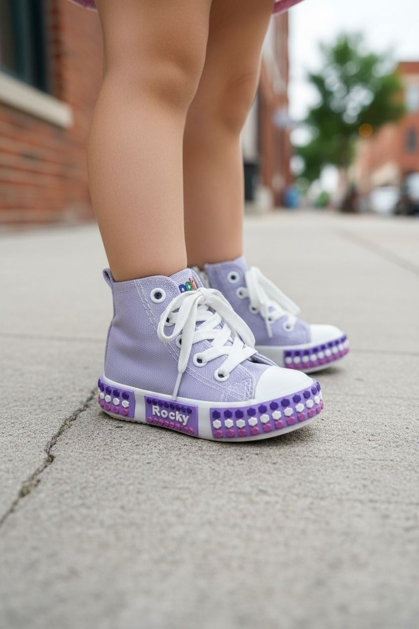 Kız Bebek Spor Ayakkabı – Bağcıklı & Fermuarlı Rahat Günlük Sneaker BNT223