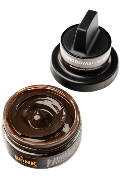 Blink Shoe Cream Koyu Kahverengi 50 ML Deri Boyası