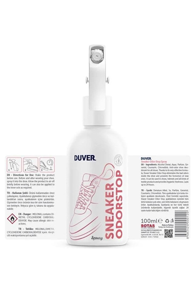 Duver 100 ml Sneaker OdorStop Ayakkabı Koku Giderici Sprey