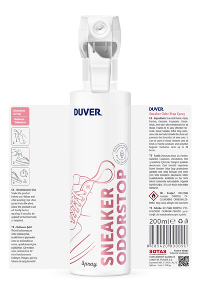 Duver Ayakkabı Deodorantı 200 ml