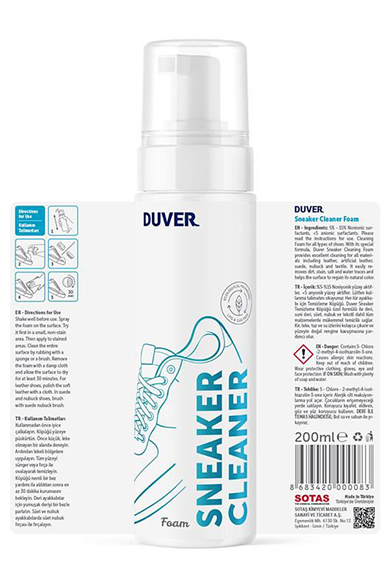 Duver Ayakkabı Temizleme Köpüğü 200 Ml
