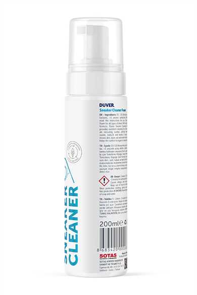 Duver Ayakkabı Temizleme Köpüğü 200 Ml