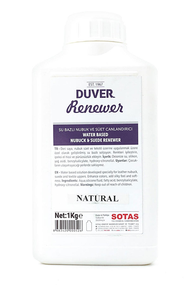 Duver Renewer 1 Kg Su Bazlı Nubuk ve Süet Renk Canlandırıcı