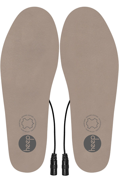 Elektrikli Taşınabilir Kablolu 35-45 Numara Deri Bej Isıtıcılı Ayakkabı Tabanlığı