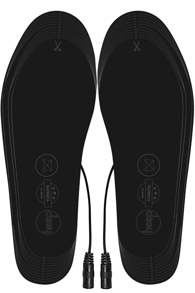 Elektrikli Taşınabilir Kablolu 35-45 Numara Deri Beyaz Isıtıcılı Ayakkabı Tabanlığı