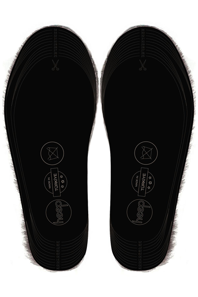 Heep Gerçek Kürklü Hakiki Deri 25-35 Numara Ayakkabı Küçültme Tabanlığı