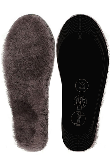 Heep Gerçek Kürklü Hakiki Deri 25-35 Numara Ayakkabı Küçültme Tabanlığı