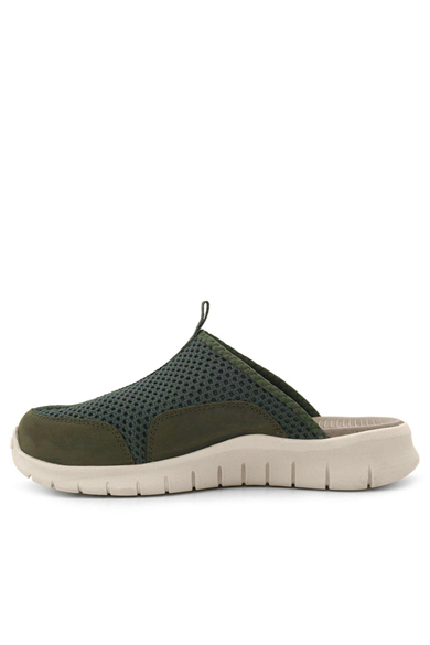 Heep Medikal Haki Yeşil Krem Tabanlı Comfort Spor Terlik