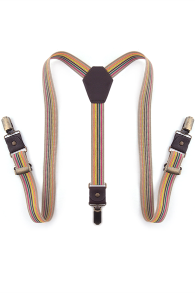 Rakerplus Ayarlanabilir Klipsli Çok Renkli Çocuk Kemer Pantolon Askısı